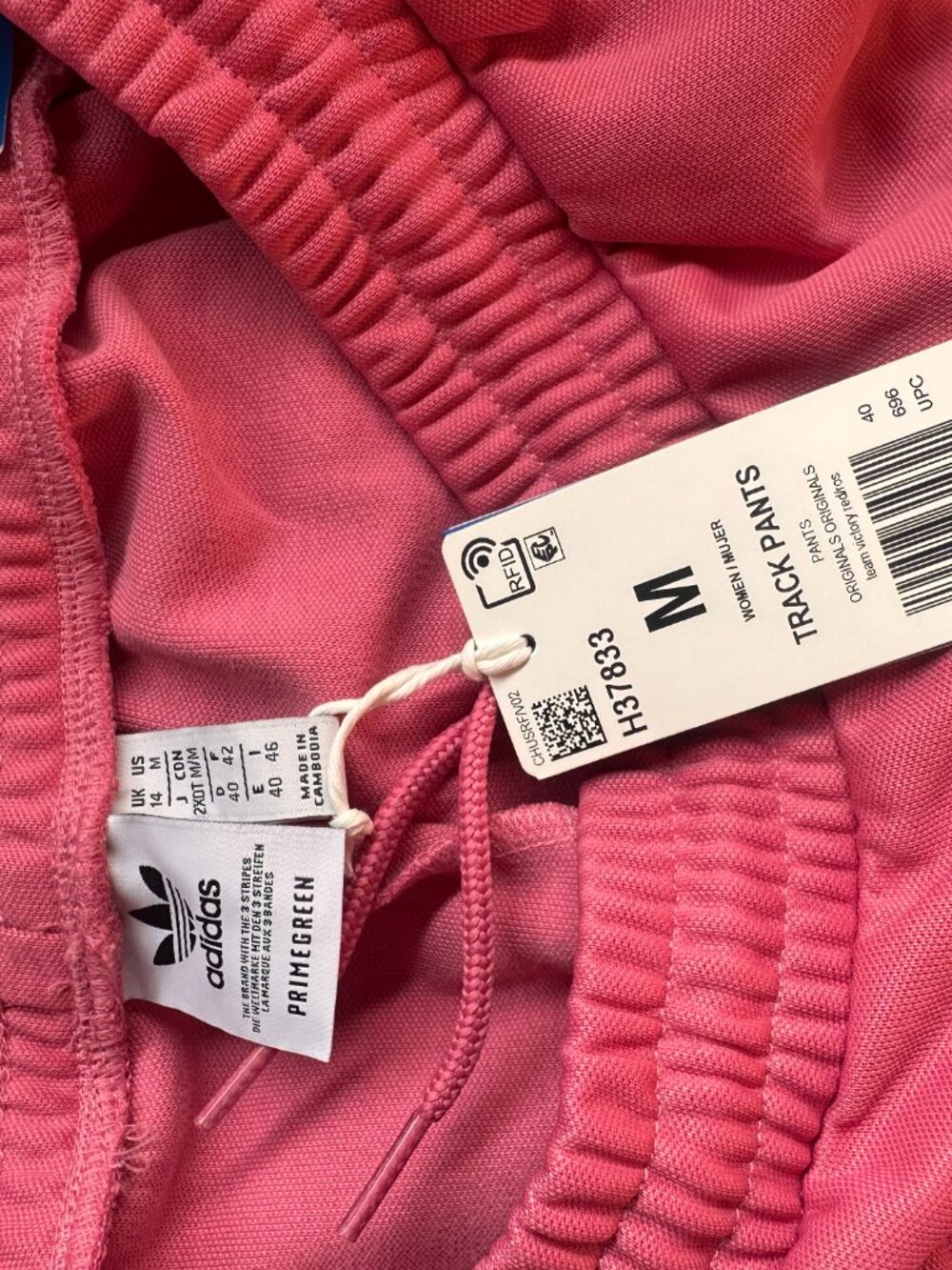 NWT Adidas Wide Leg Track Pants in Red/Pink size M! - Picture 4 of 4
